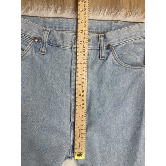 Wrangler-80s/90s Vtg, Light Blue, High Rise, Cowboy Cut, Women's Jeans. Sz-9x36 - Picture 9 of 10